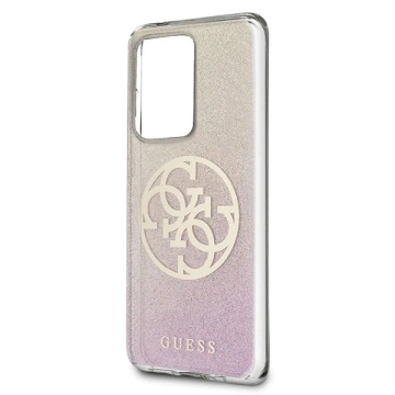 Etui Guess GUHCS69PCUGLPGG do Galaxy S20 Ultra G988 hard case Glitter Gradient 4G Circle