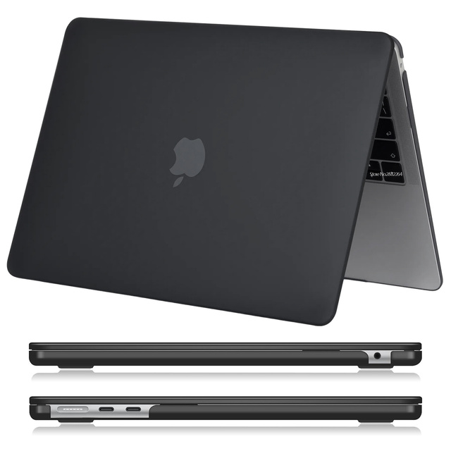 Etui do Macbook Air 15 M2 2023 / M3 2024 (A2941,A3114) Case obudowa pokrowiec matowe Alogy Hard Cover Czarne