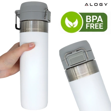 Schreibtischventilator, Standventilator, kleiner Umwälzventilator mit Clip, kabelloser Handventilator, 500 mAh, USB-C, Alogy White