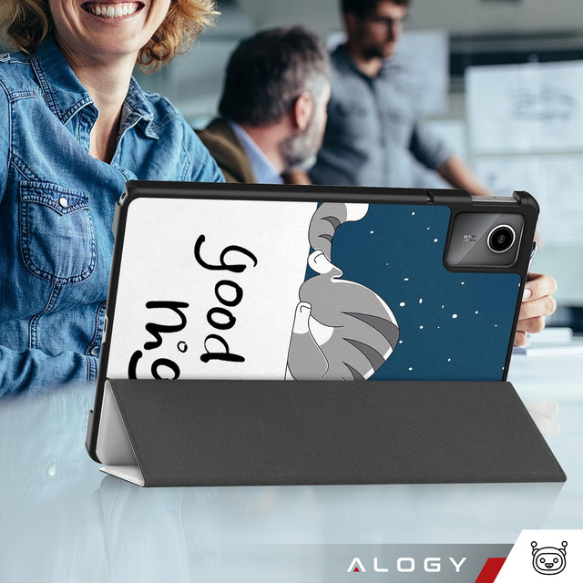Etui do Lenovo Tab K11 / K11E 11” M11 10.95" TB330FU / TB330XU / TB331FC obudowa na tablet Case Alogy Book Cover Sleeping Cat + Rysik