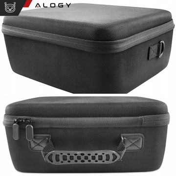 Koffer Koffer Koffer Tasche für Nintendo Switch OLED Zubehör 21 Spiele Alogy Wasserdicht mit Riemen Schwarz