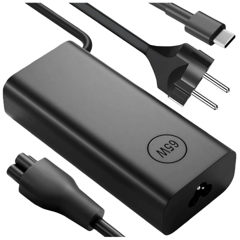 Zasilacz USB-C 65W PD do Laptopów HP Lenovo Asus Apple, Szybkie Ładowanie 20V 3.25A, Długi Kabel 2.8m, Kompaktowy i Wydajny, Alogy PowerBoost™ – Czarny