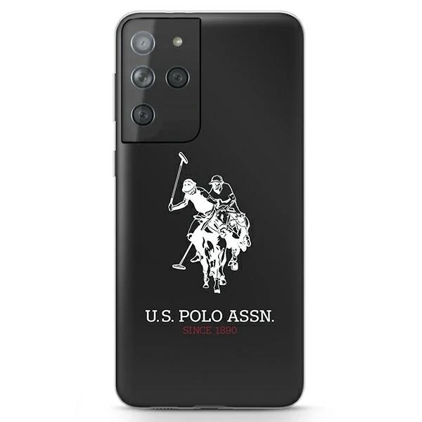 Etui na telefon US Polo Shiny Big Logo do Samsung Galaxy S21 Ultra czarny/black