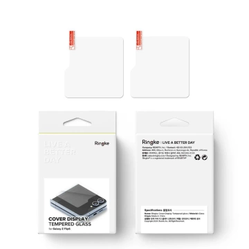 Ringke Cover Display 2er-Pack gehärtetes Glas für Samsung Galaxy Z Flip 6 Clear
