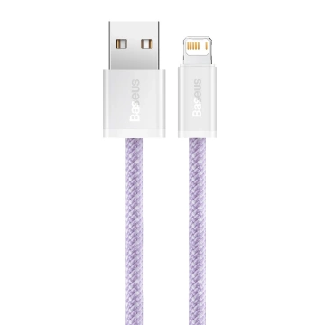 Baseus Dynamisches USB-zu-Lightning-Kabel, 2,4 A, 1 m (lila)