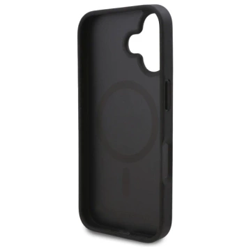 Karl Lagerfeld Hülle für iPhone 16 Plus 6,7" Schwarz Magsafe Hardcase Hot Stamp