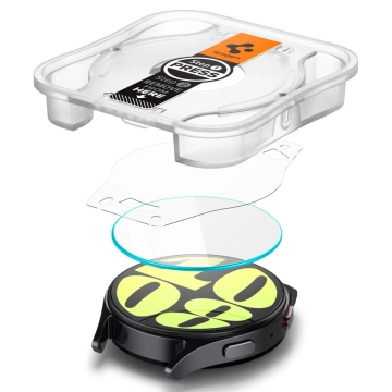 Spigen Glas.tR „Ez-Fit“ gehärtetes Glas 2er-Pack für Samsung Galaxy Watch 7 (44 mm) Klar