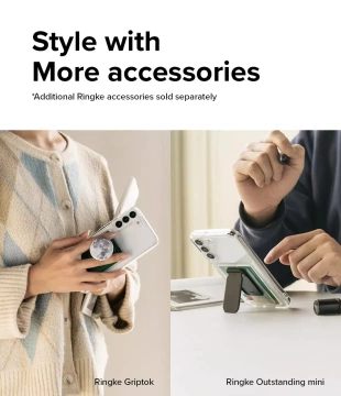 Ringke Fusion Card Case für Samsung Galaxy S22 (S22 Plus) Card Wallet Documents Transparent (FCD593R52)