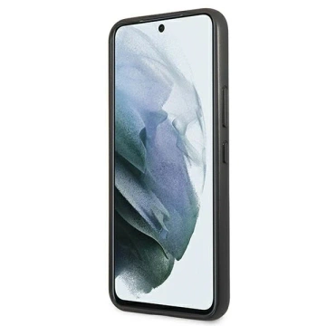 BMW BMHCS22SPUCARTCBK Handyhülle für Samsung Galaxy S22 S901 schwarz/schwarz M Collection Triangles