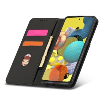 Magnetkartenhülle Hülle für Samsung Galaxy A13 5G Tasche Geldbörse Kartenhalter Schwarz