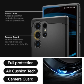 Etui Spigen Tough Armor für Samsung Galaxy S24 Ultra Schwarz
