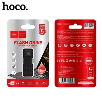 HOCO Pendrive UD6 16 GB USB 2.0 Kompakt, langlebig, modernes Design