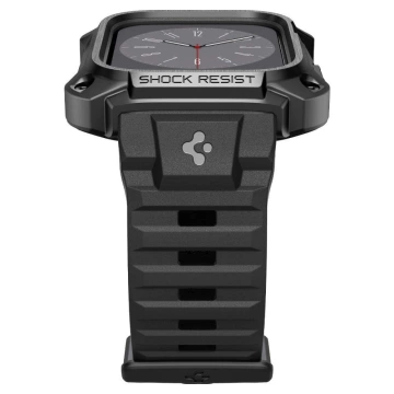Pasek Spigen Tough Armor "Pro" für Apple Watch 7/8 (45 mm) Metall Schwarz