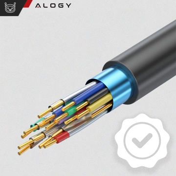HUB-Splitter Alogy-Adapter für Computer-Laptop mit USB-C auf 3x USB-A 2.0 1x USB-A 3.0 Grau
