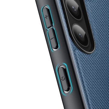 Dux Ducis Fino Schutzhülle für Samsung Galaxy S23 Hülle mit Silikonrahmen blau