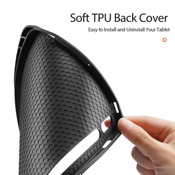 Dux Ducis Domo Flip- und Smart-Sleep-Hülle für Samsung Galaxy Tab S9 – Schwarz
