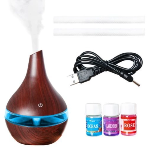 Luftbefeuchter 4 in 1 Wassernebel Diffusor 300ml USB Aromatherapie