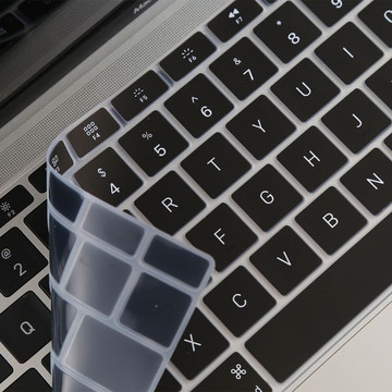 Alogy Schutzhülle Silikon-Tastaturabdeckung für Apple Macbook Air 13 M1 2019-2020 Schwarz