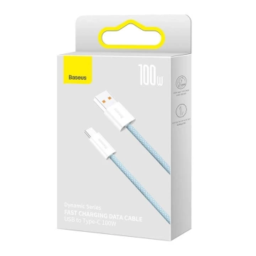Kabel USB für USB-C Baseus Dynamic Series, 100W, 1m (niebieski)