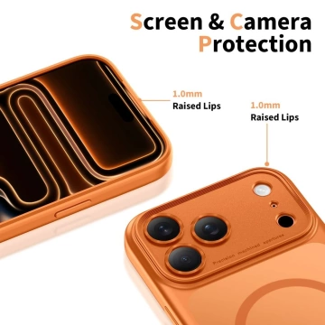 Etui Ochronne do iPhone 17 Pro Tech-Protect MagPeak MagSafe Cosmic Orange
