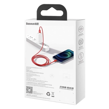 Baseus Superior USB-Kabel - Lightning 2,4 A 1 m rot (CALYS-A09)