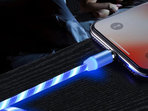 1 m langes magnetisches Alogy-LED-Kabel in Blitzblau