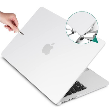 Alogy Hard Case für Apple Macbook Air 13 2022 M2 Mattweiß