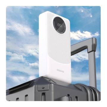 Powerbank Dudao K12Pro 20000mAh 22.5W USB-C USB-A Biały