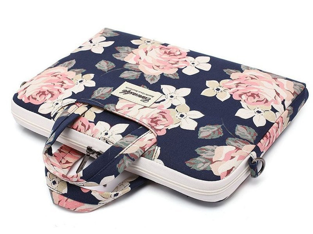 Torba pokrowiec Canvaslife Briefcase etui do laptopa 13 do MacBook Pro/ Air Navy Rose