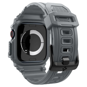 Hülle mit Armband für Apple Watch 10 (46 mm) Dunkelgrau Spigen Rugged Armor Pro