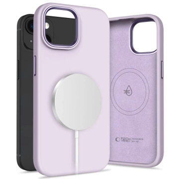 Etui do iPhone 15 Tech-Protect Silicone Pure MagSafe Mauve