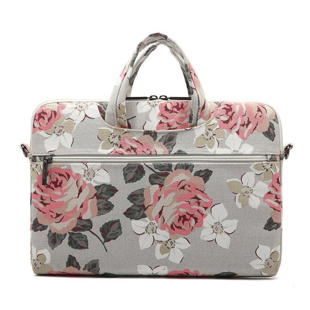 Torba pokrowiec Canvaslife etui do laptopa 16 do MacBook Air/ Pro White Rose