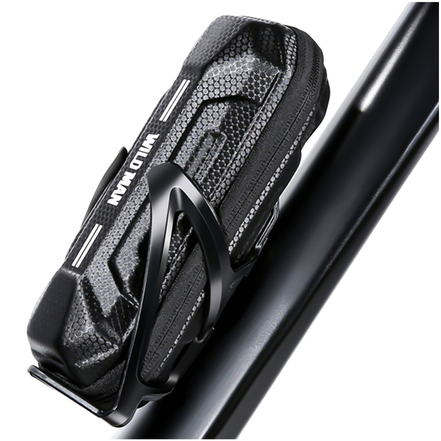 Etui torba sakwa rowerowa Wildman XT11 na rower w miejsce uchwytu na bidon 0,5L Czarna