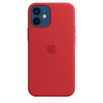 Oryginalne Etui ochronne na telefon Apple MHKW3ZM/A do Apple iPhone 12 Mini MagSafe czerwony/red Silicone Case