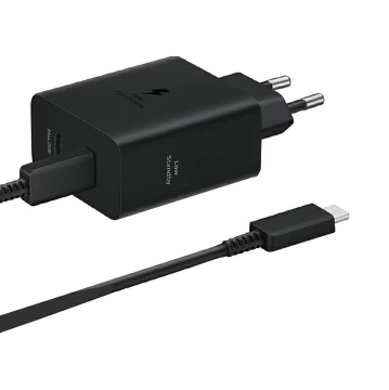 Samsung Power Adapter Duo Netzwerkladegerät 2x USB-C 50W - Schwarz