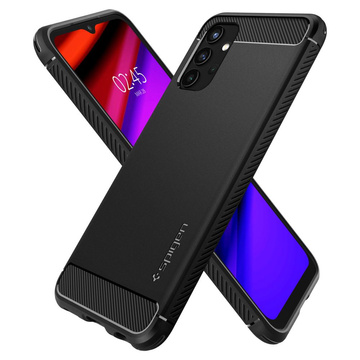 Etui Spigen Rugged Armor für Samsung Galaxy A13 4G / LTE Mattschwarz