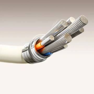 Kabel Joyroom S-A53 30W USB-C – Lightning 1,2m Beżowy Fluorescencyjny