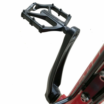 Plattform-Fahrradpedale für MTB-Fahrräder, Aluminium 9/16" Schwarzes Aluminium-Set [2 Stk.]