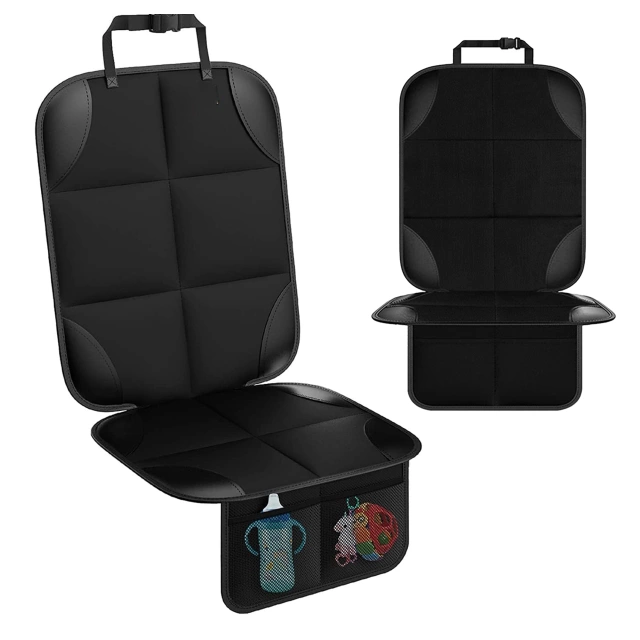 Mata ochronna na pojedynczy fotel Alogy SeatShield™ Podkładka pod fotelik Samochodowy dla dziecka Ochraniacz do Auta Czarna