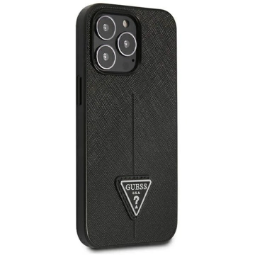 Etui Guess GUHCP14LPSATLK für Apple iPhone 14 Pro 6,1" Czarny/Black Hardcase SaffianoTriangle Logo