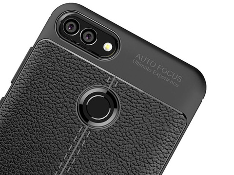 Handyhülle Alogy Leather Armor für Huawei Y9 2018 Panzerhülle Case Schwarz