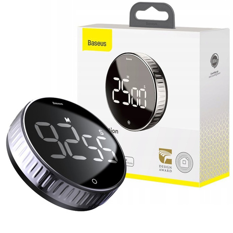 Baseus Heyo Rotation Magnetic Digital Timer Schwarz