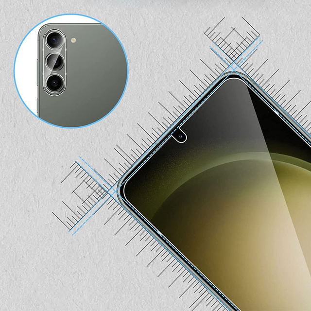 Alogy Glass Pack 3x Szkło hartowane na ekran 9h + Szkło na obiektyw do Samsung Galaxy S23+ Plus zestaw szkieł