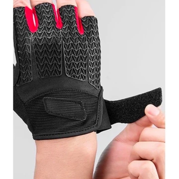Rockbros S169BR S Fahrradhandschuhe mit Gel-Einsätzen – Schwarz und Rot
