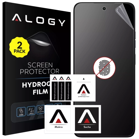 2x Folia "MATOWA" do Motorola Moto G35 5G Hydrożelowa Alogy HydroSkin Matte Pro™ na ekran do etui "BEZ ODCISKU PALCÓW"