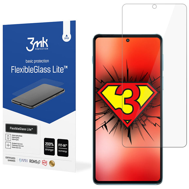 Niepękające szkło hybrydowe 3mk Flexible Glass Lite do Motorola Edge 20 Pro