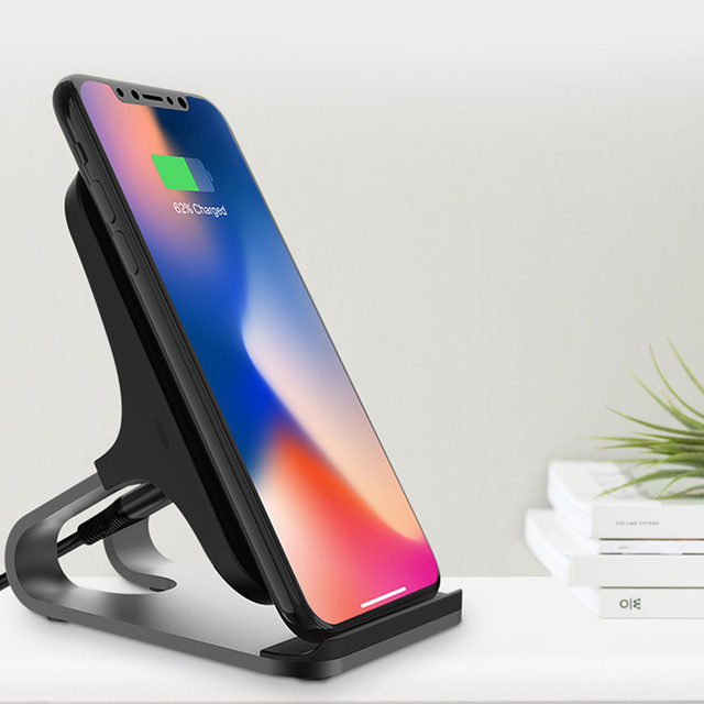 Ładowarka indukcyjna podstawka QI Wireless Charger 15W Black
