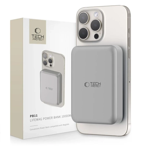 Powerbank magnetyczny PB11 Lifemag Magsafe Power Bank 10000mah Titanium