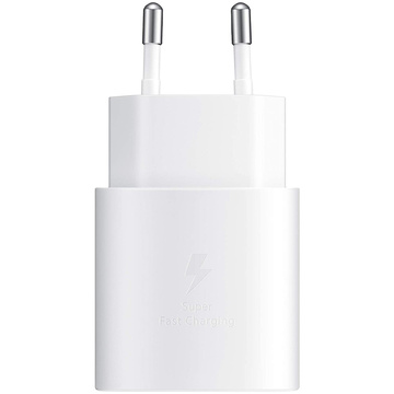 Wandladegerät 3.6A 25W Fast Power Delivery PD USB-C Type-C Single Weiß