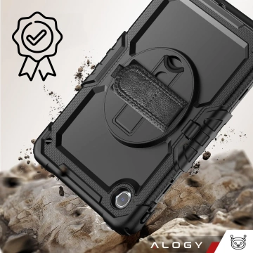 Etui pancerne 360 z miejscem na rysik do Lenovo K11/ K11E 11” / M11 10.95" 11" TB330FU TB330XU TB331FC Alogy Pirate 360 Case obudowa na tablet Czarne